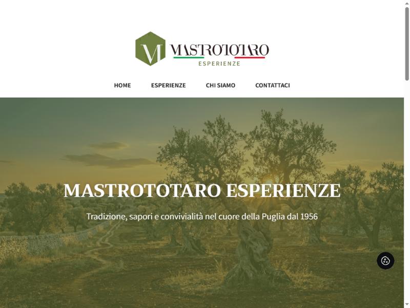 Anteprima sito Mastrototaro Esperienze